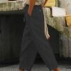 Striped Cotton Loose Casual Pants