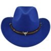 Metal Bull Skull Cowboy Hat